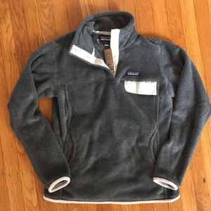 Patagonia Re-Tool Snap-T Fleece Grey Medium NWT